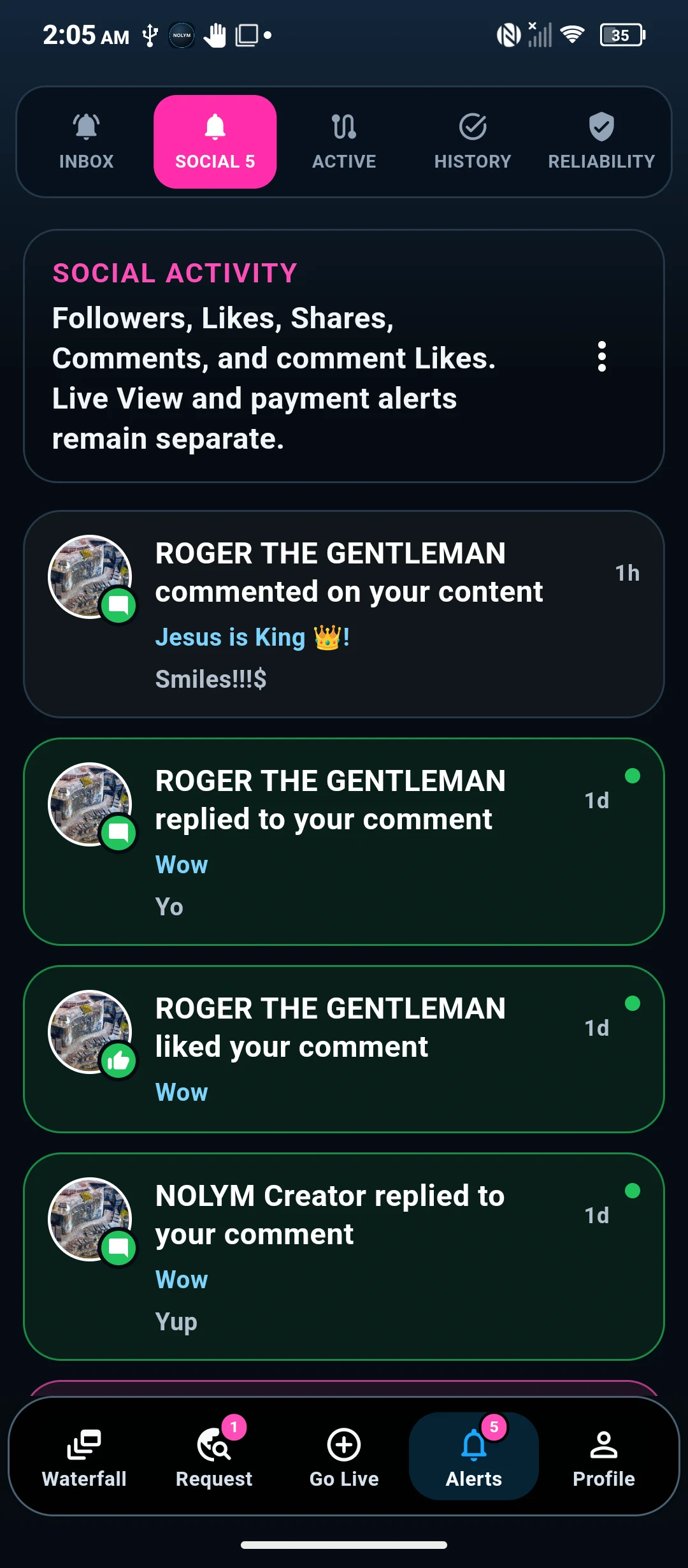 NOLYM screenshot